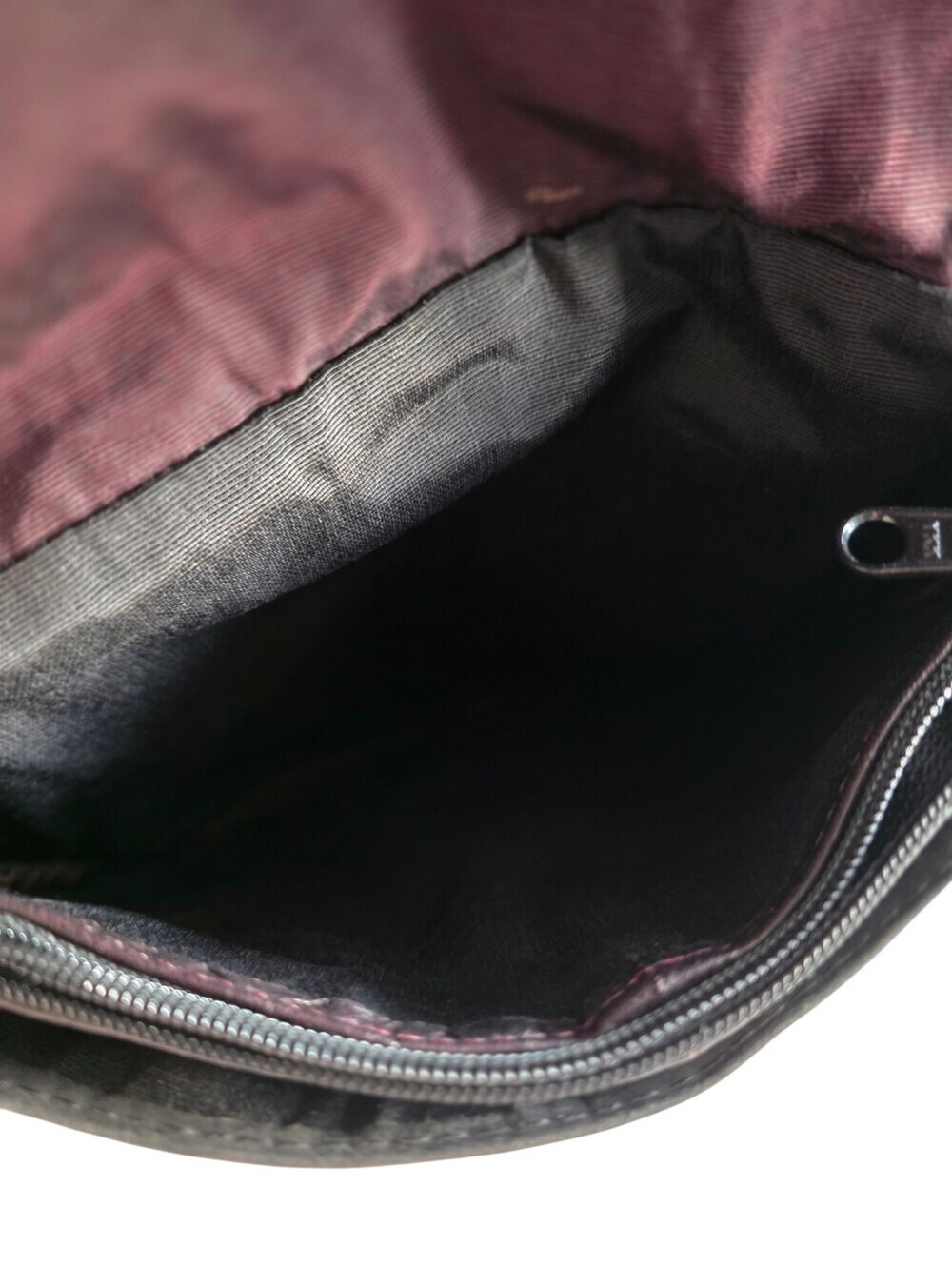 Gayle Anderson Designs Vintage Charcoal Leather Crossbody Bag with Tassel - Picture 9 of 16